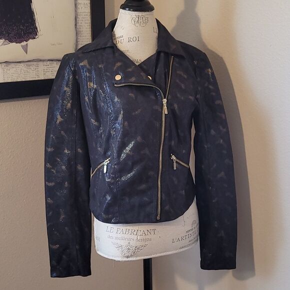 Rock The Republic Faux Leather Moto Jacket - Picture 1 of 11